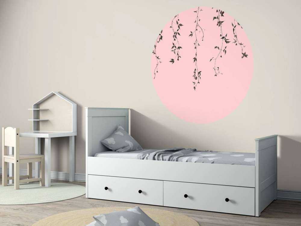 Clematis twigs on old pink