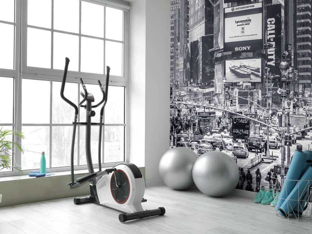 Commuters on busy Broadway in Ney York City near Times Square