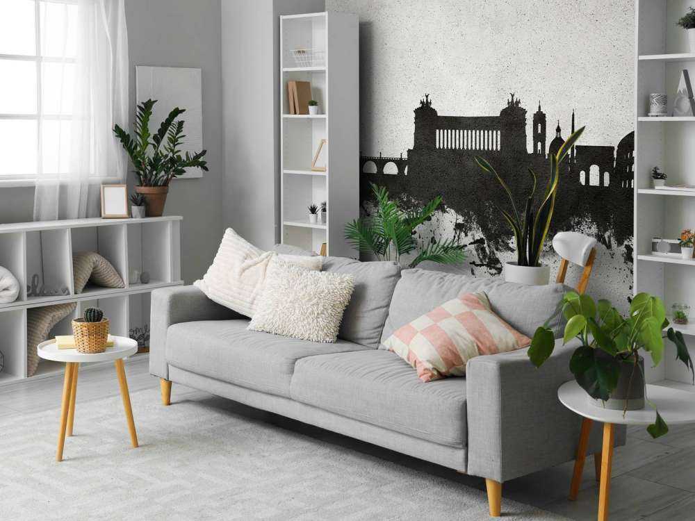 Watercolor skyline, Rome