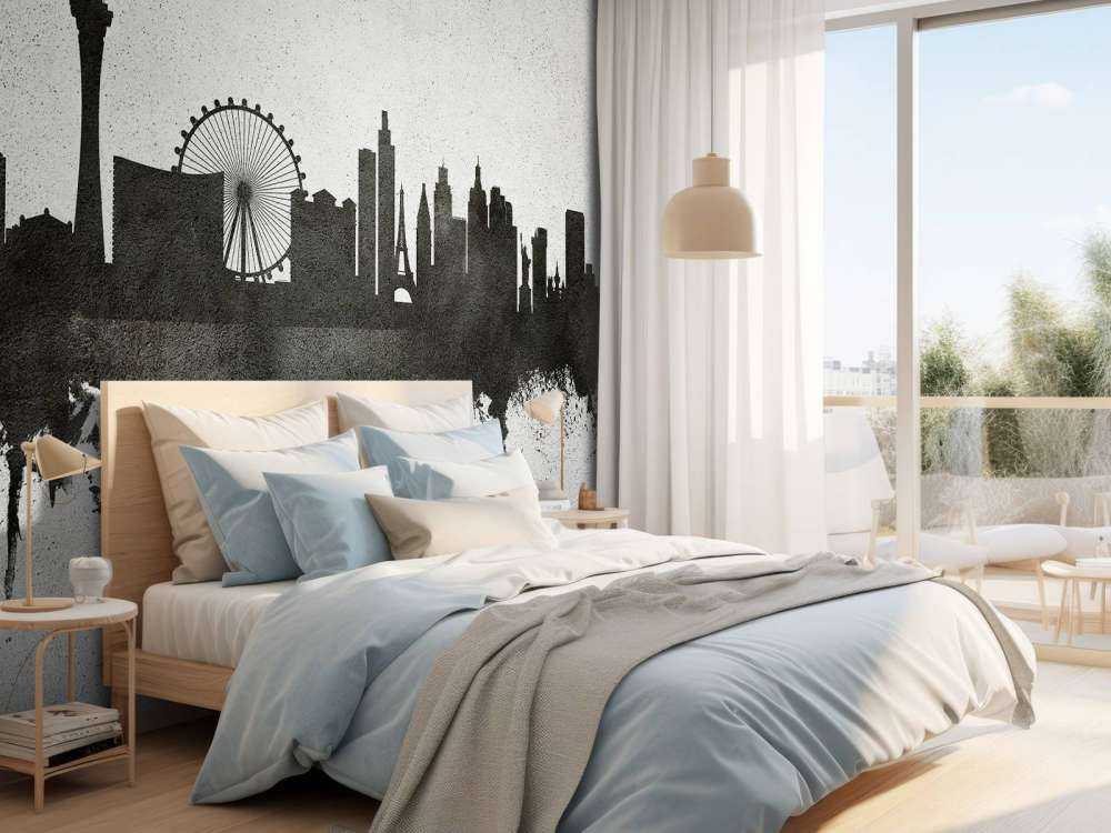 Watercolor skyline, Las Vegas