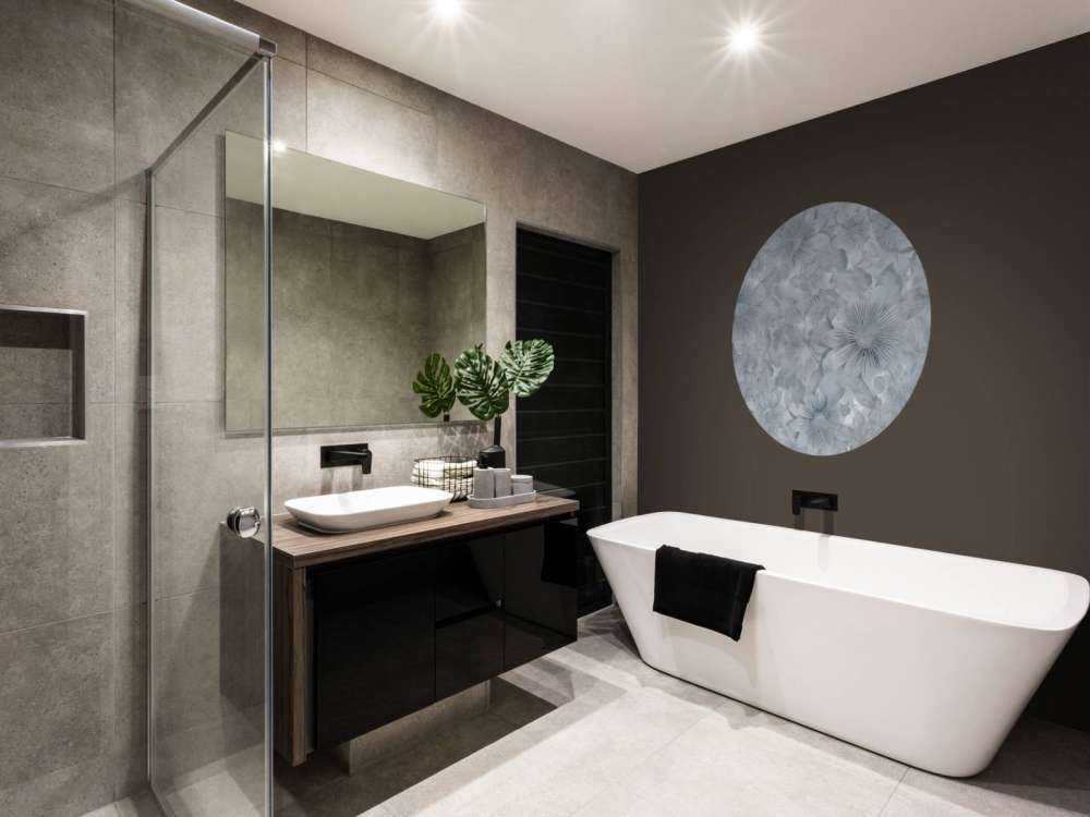 Botanical Watercolor Elegance Blue Moon