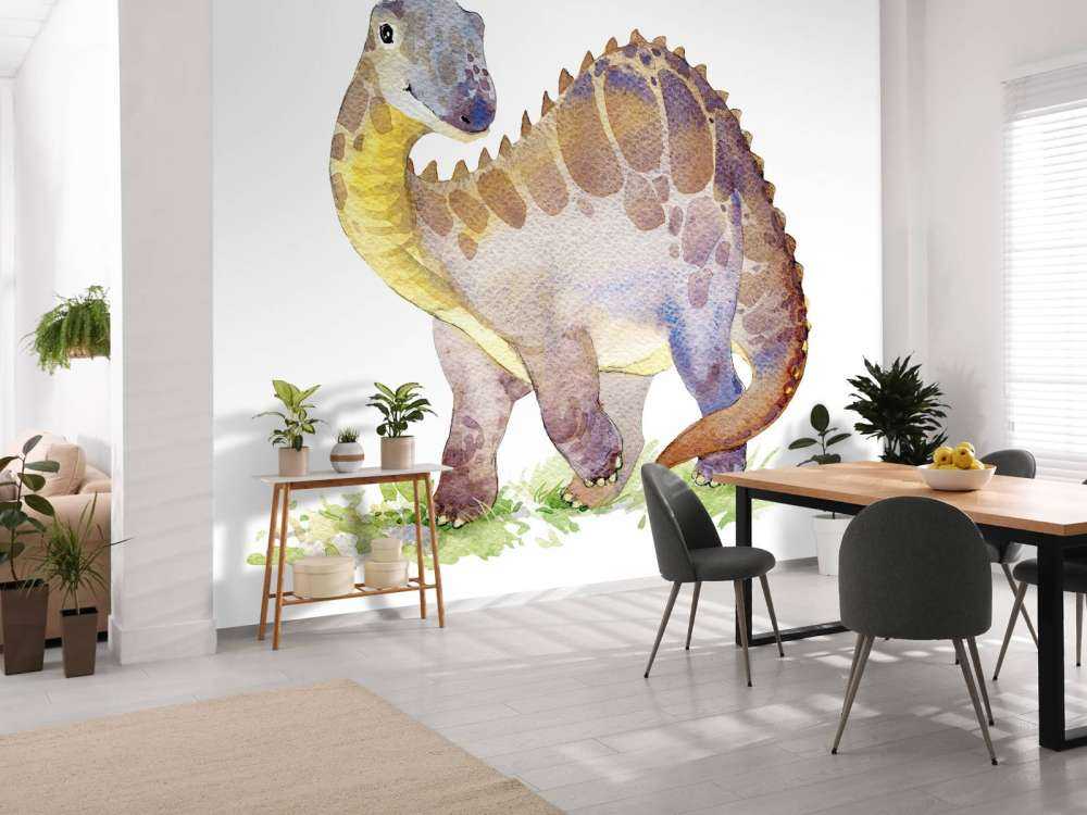 Dinosaur from watercolour