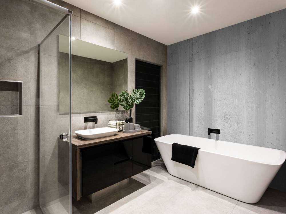 Concrete black and white