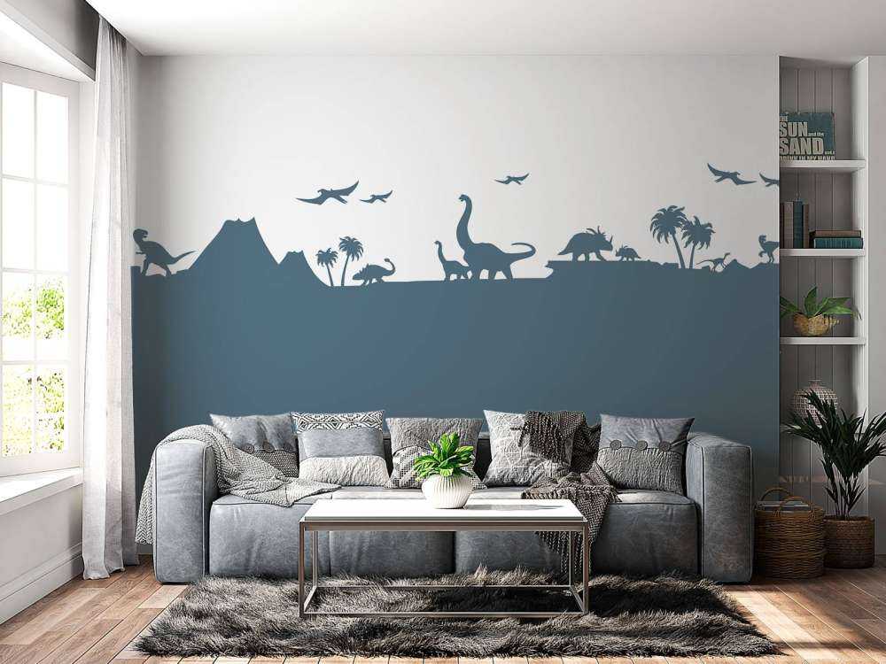 Dino silhouettes