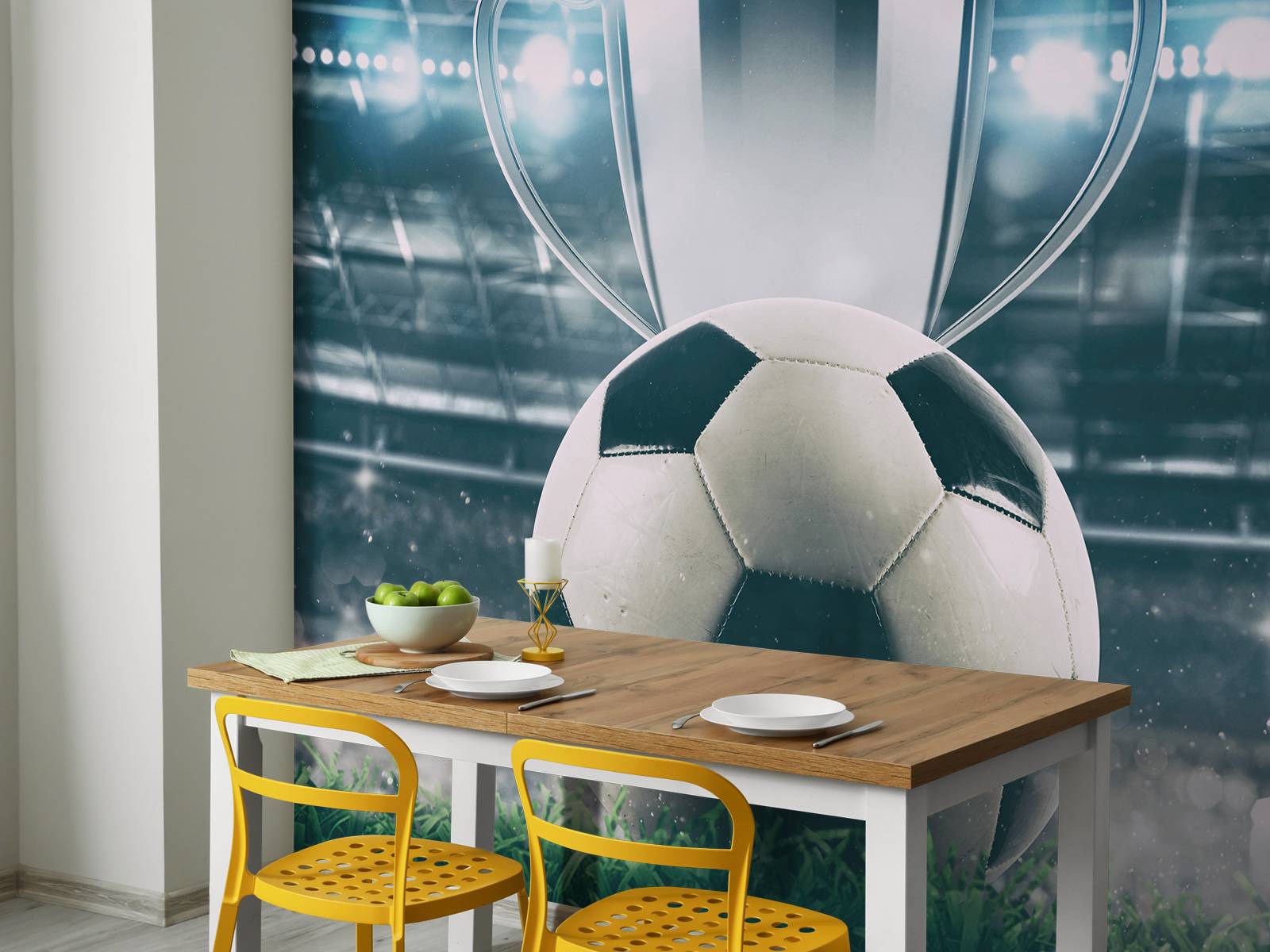 Football with cup