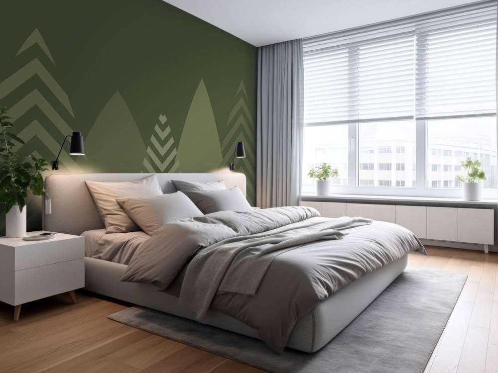 High mountains, green