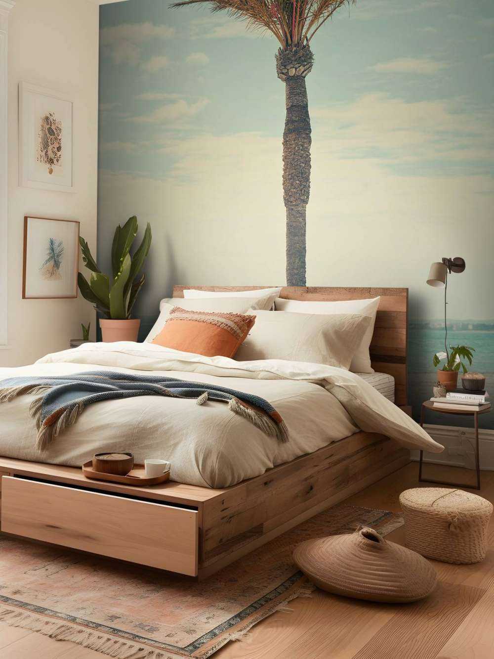 Vintage palm tree