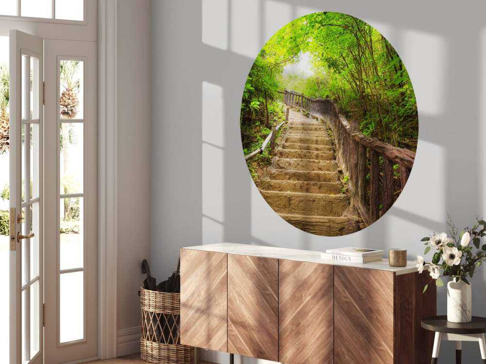 Stairs in a forest