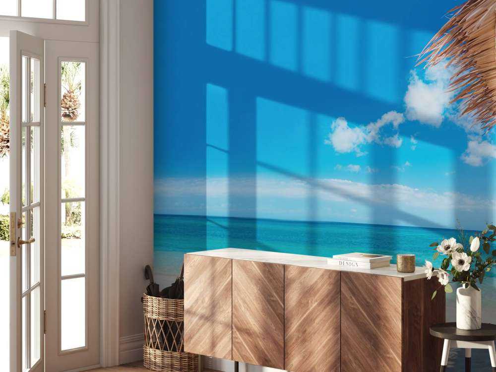 Sun loungers on the beach