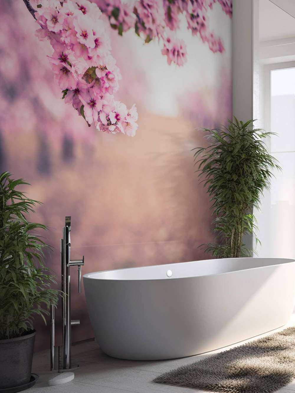 Purple Japanese blossoms