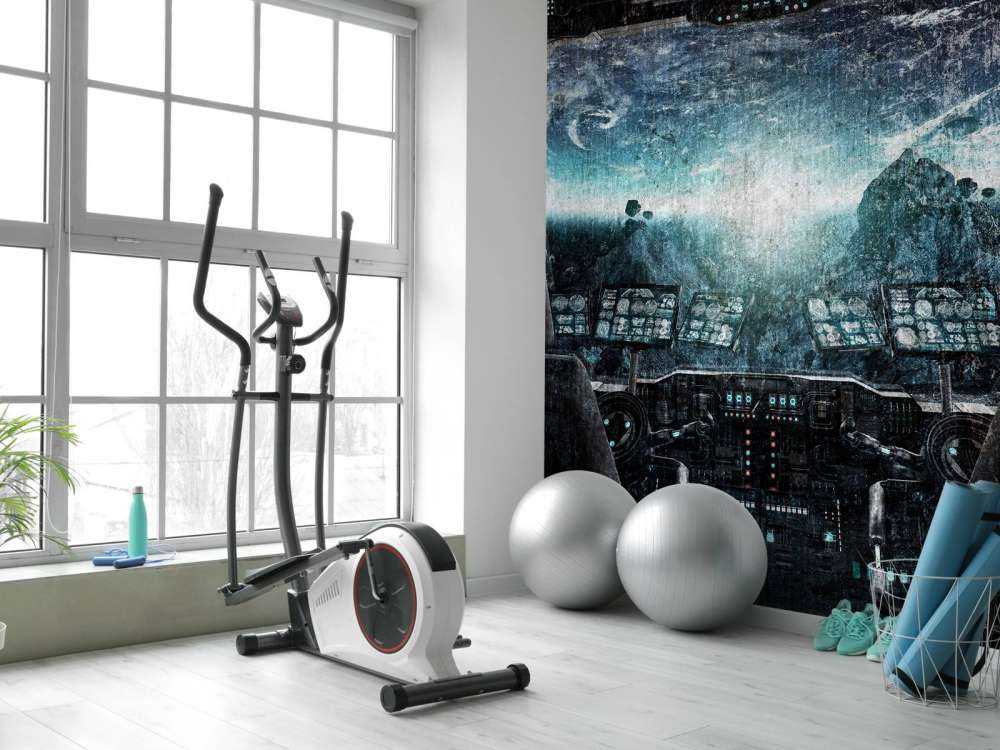 Cockpit of a spaceship