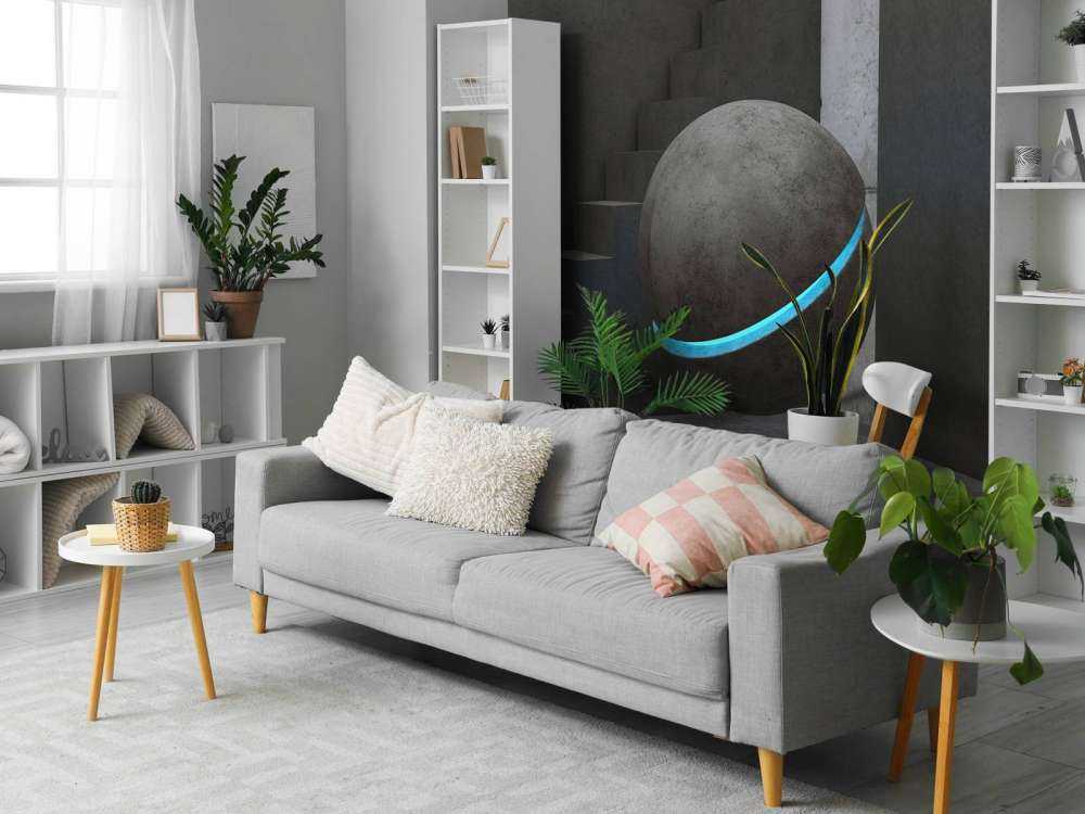 Staircase with a 3D ball