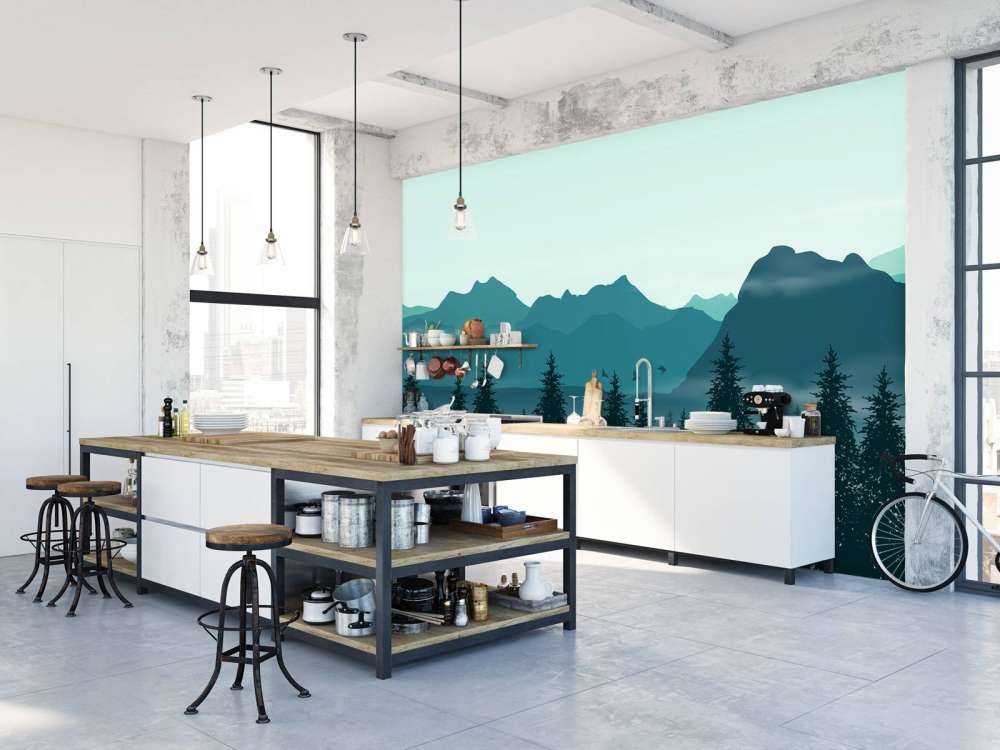 Illustration of forest