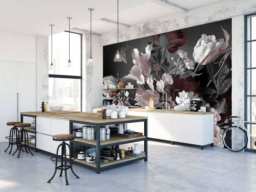 Bouquet with red tulips