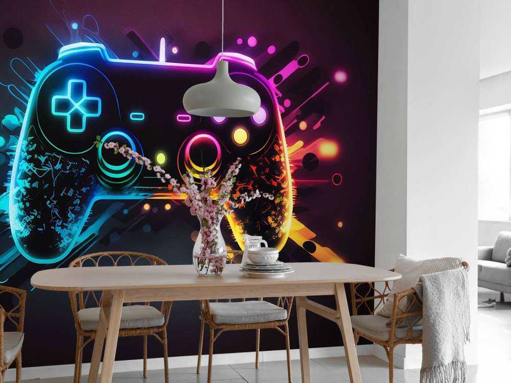 Neon Gaming Explosion