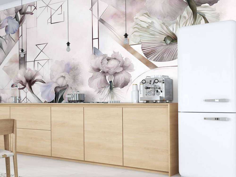 Watercolor Geometry Beige