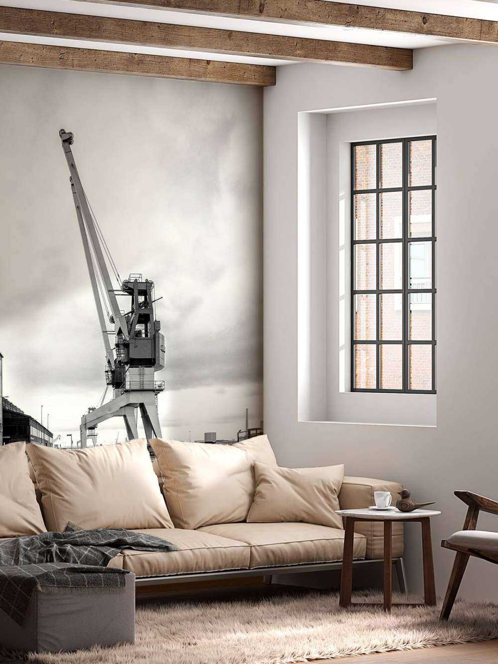 Harbour crane on the former RDM site Heijplaat Rotterdam 