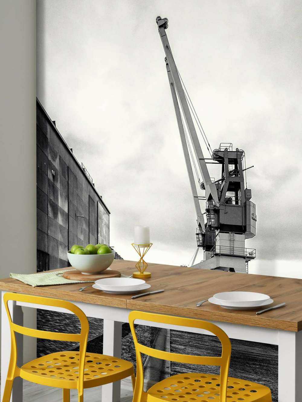 Harbour crane on the former RDM site Heijplaat Rotterdam 