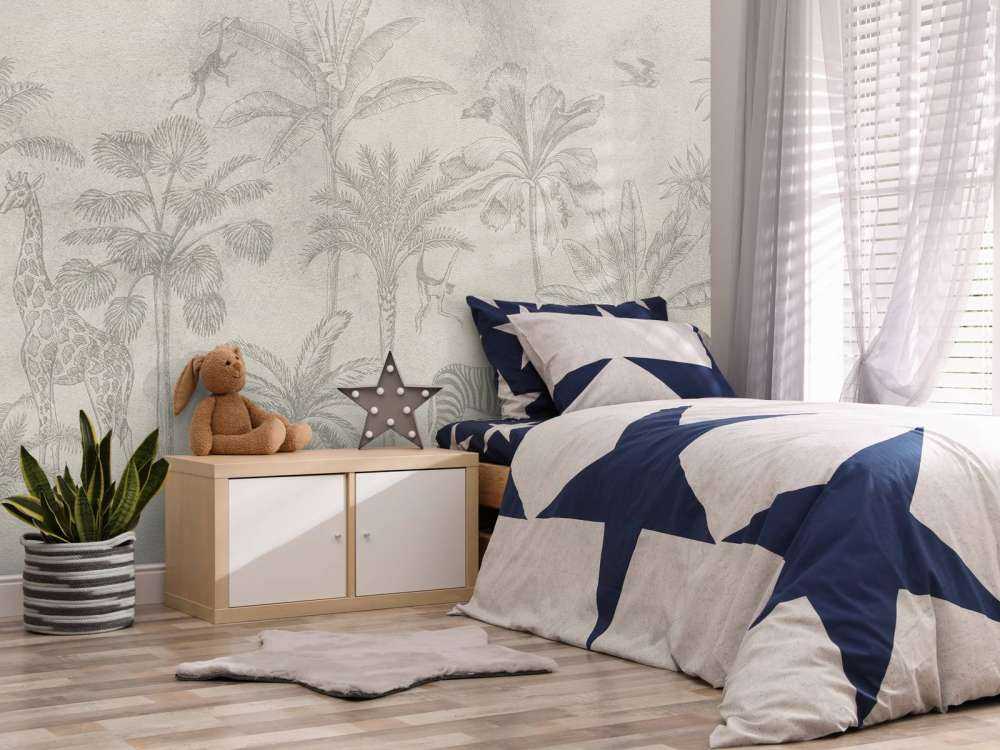 Tropical animal jungle green