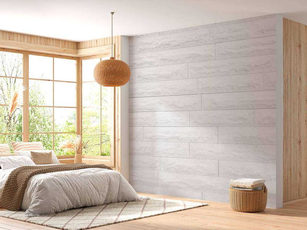 Modern white bricks