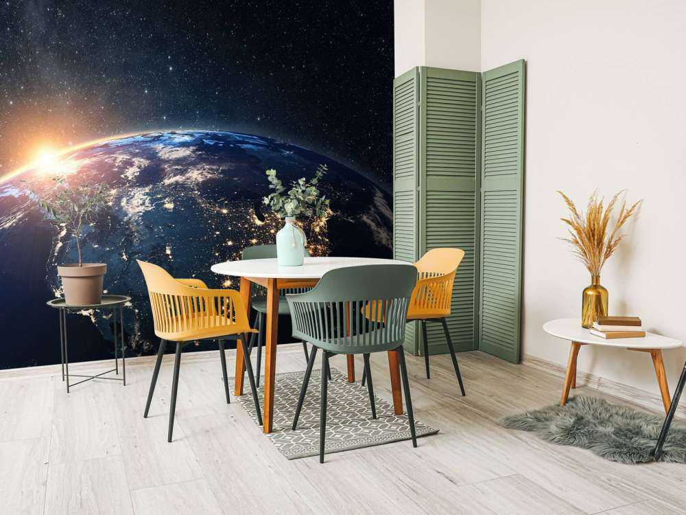 De aarde tijdens de nacht