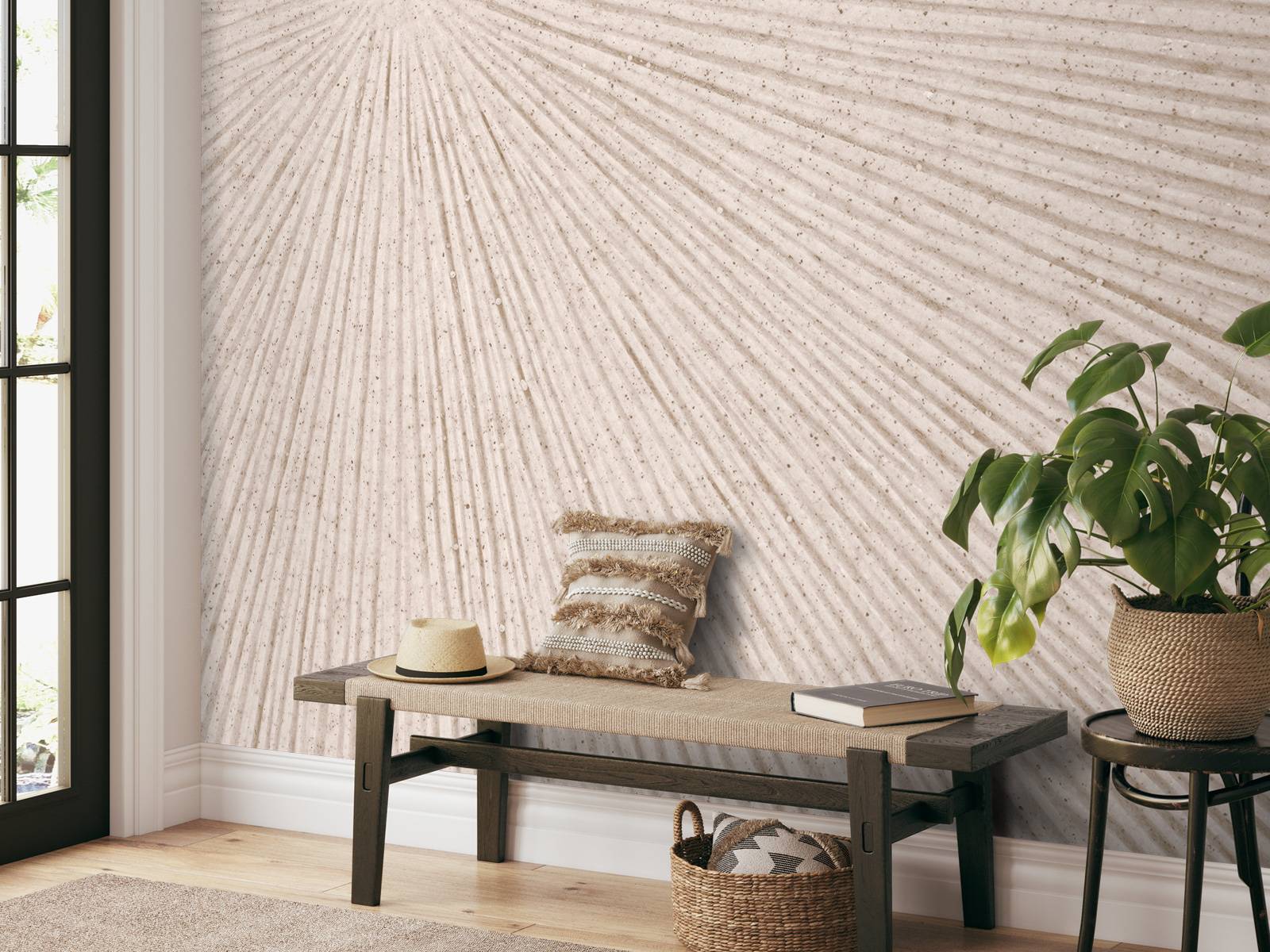 Structure with lines sun linen