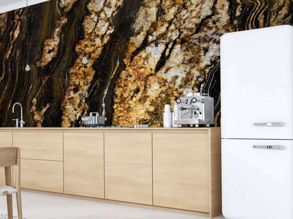 Dark marble with gold structure