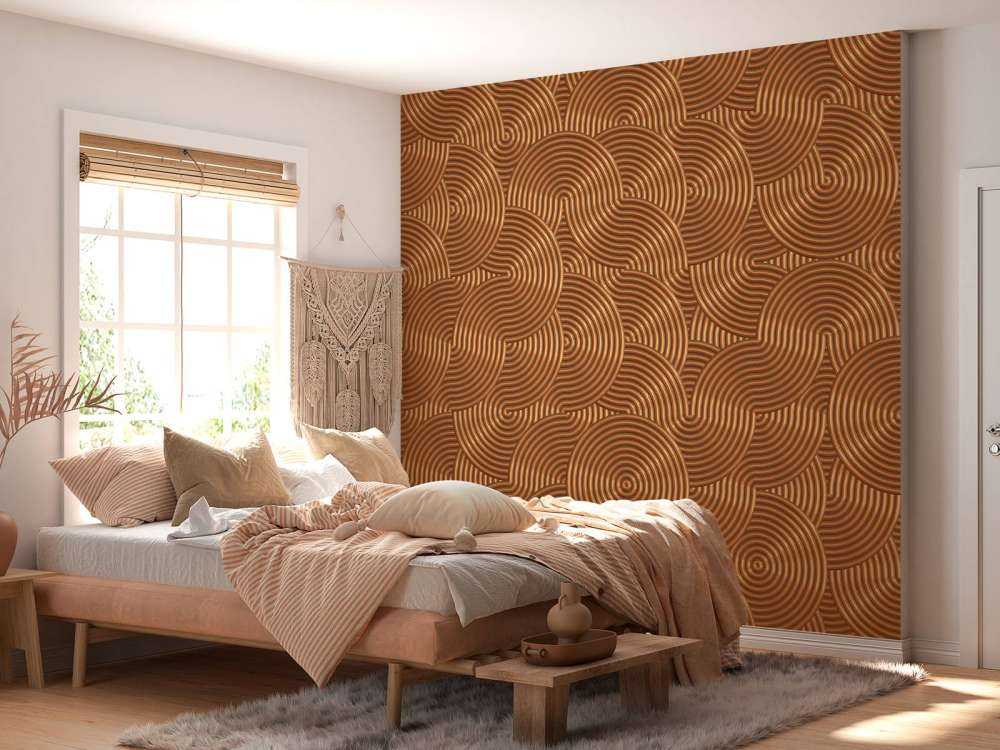 Metallic background with circles