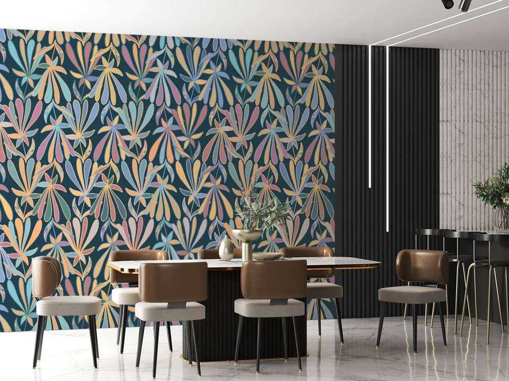 Flowers in pastel shades