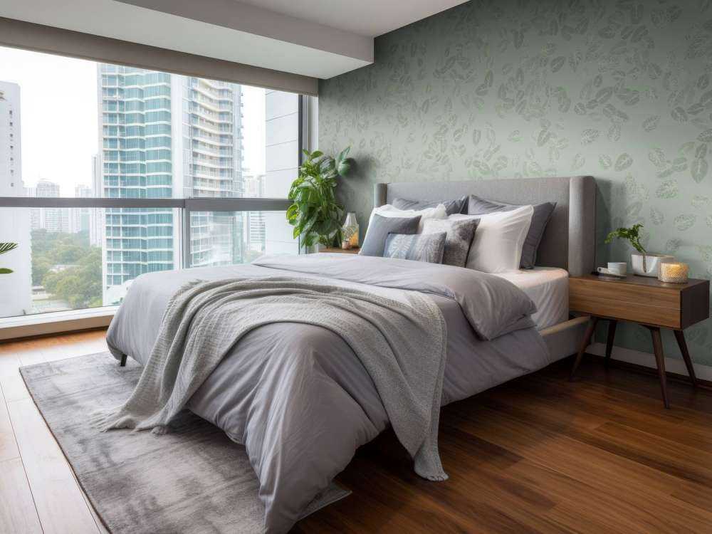 Small leaves on grey green