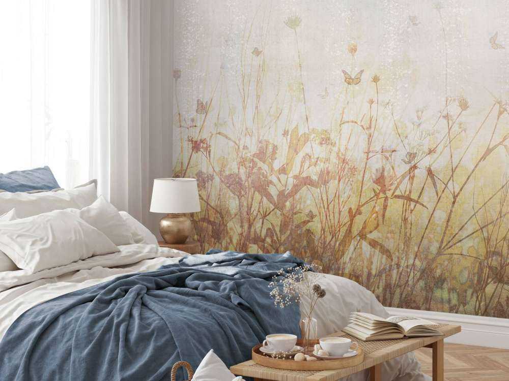 Butterflies and flowers