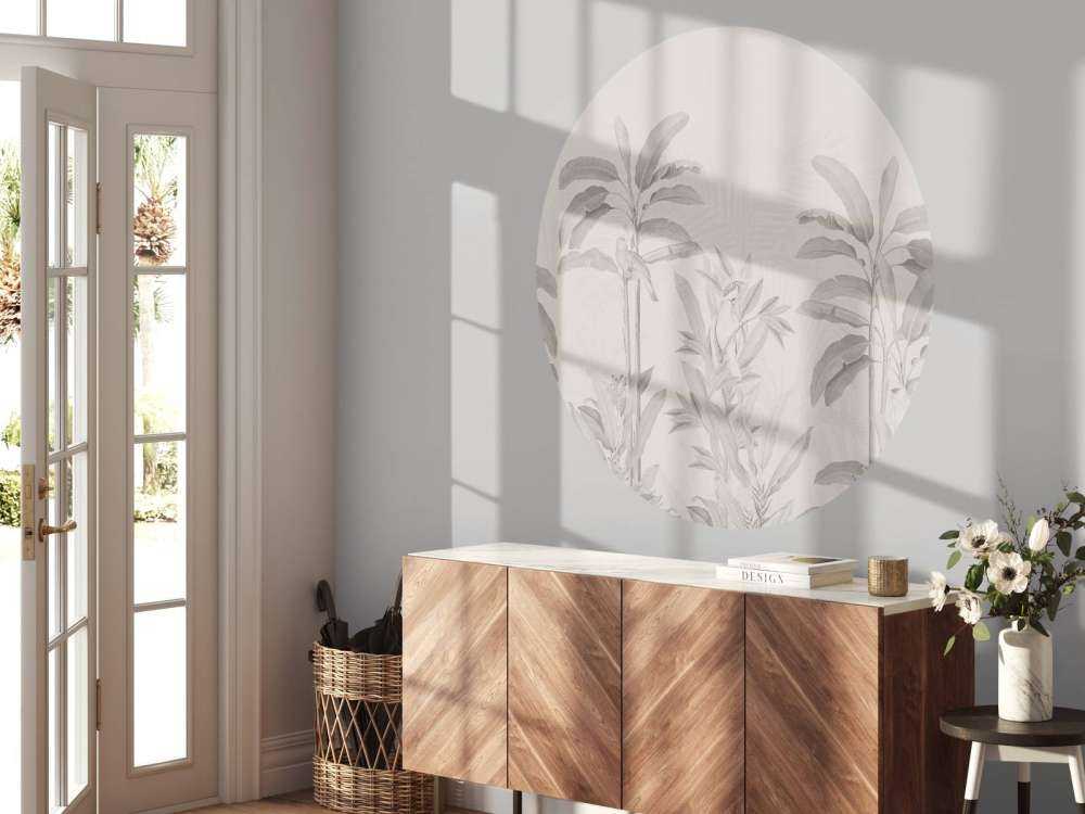 Vintage Jungle Landscape - sepia