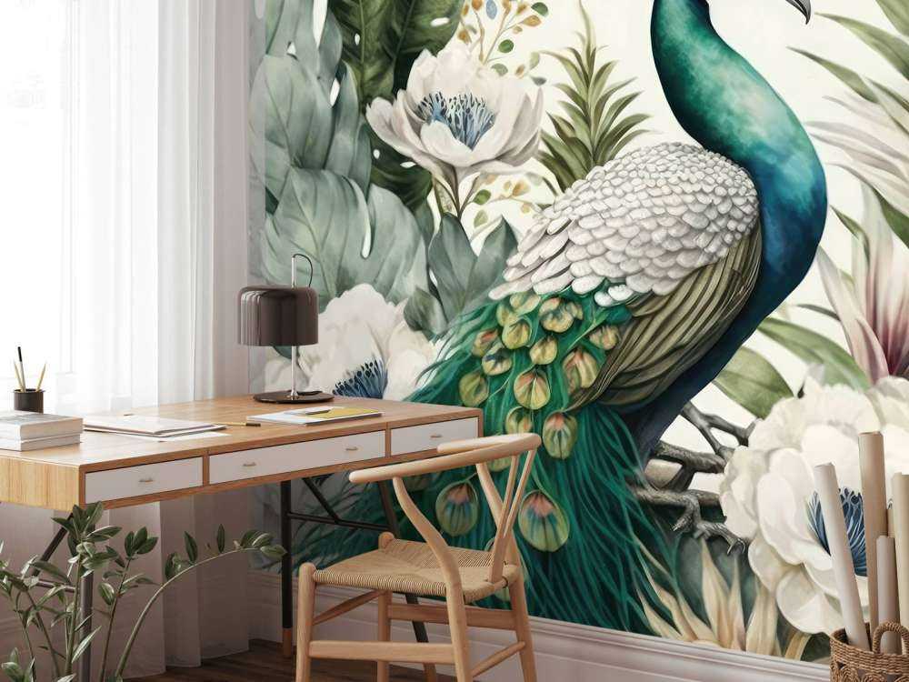 Peacock Flora in Harmony