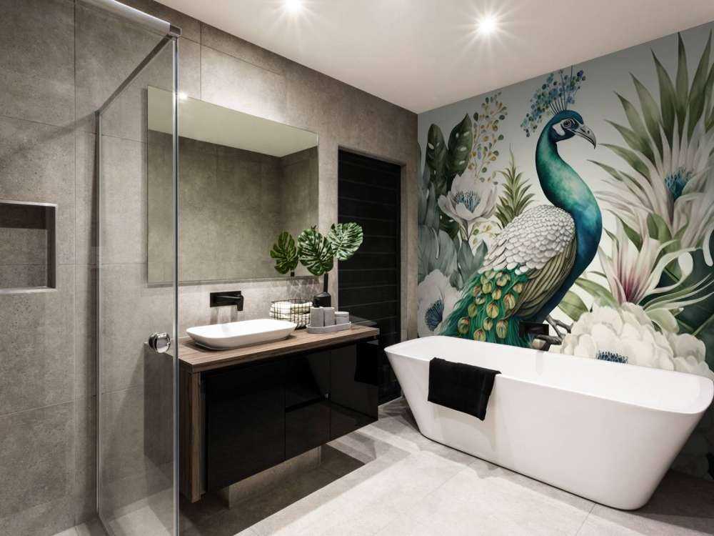 Peacock Flora in Harmony