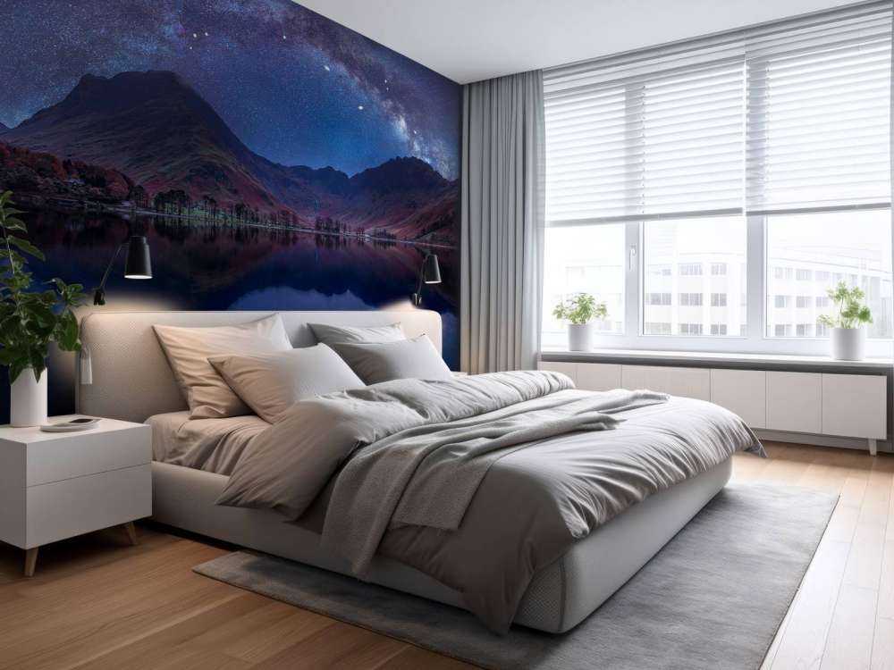 The Milky Way across Buttermere, Lake District