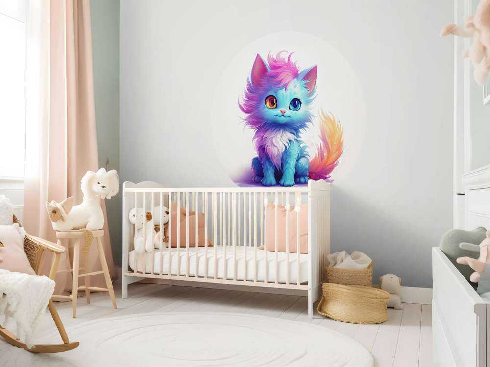 Rainbow baby cat