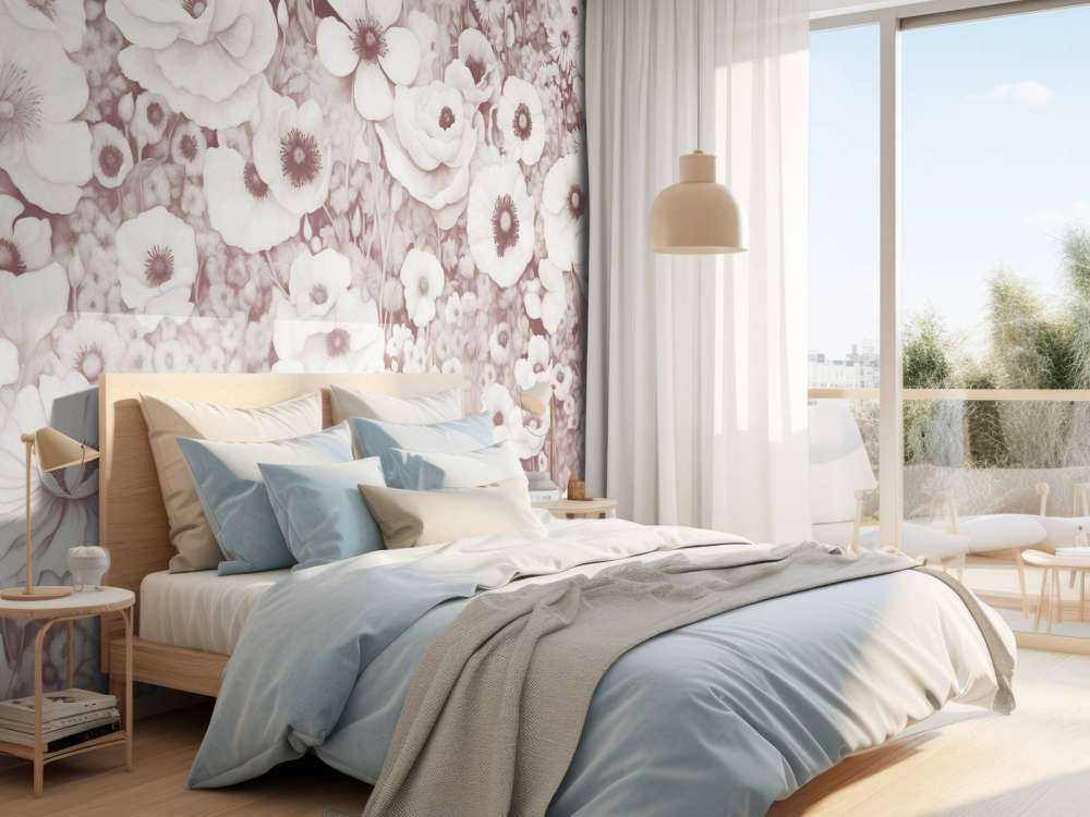 Poppy Tale Monochrome Bordeaux