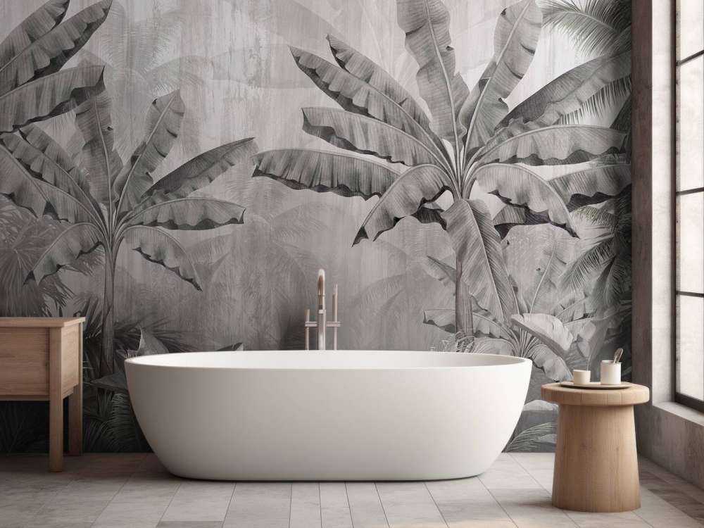 Tropical cloud palms