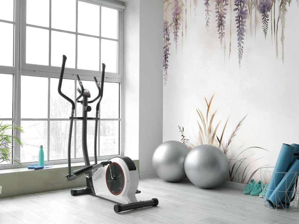 Wisteria and Field Grasses Beige