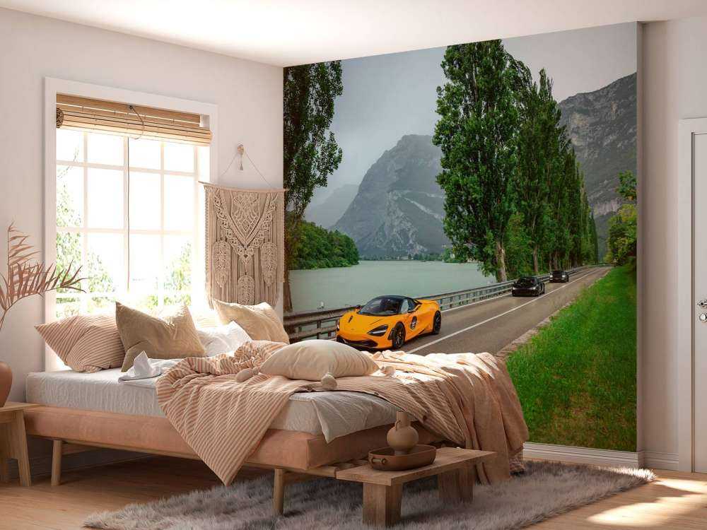 Ride through the Alps along the lake.