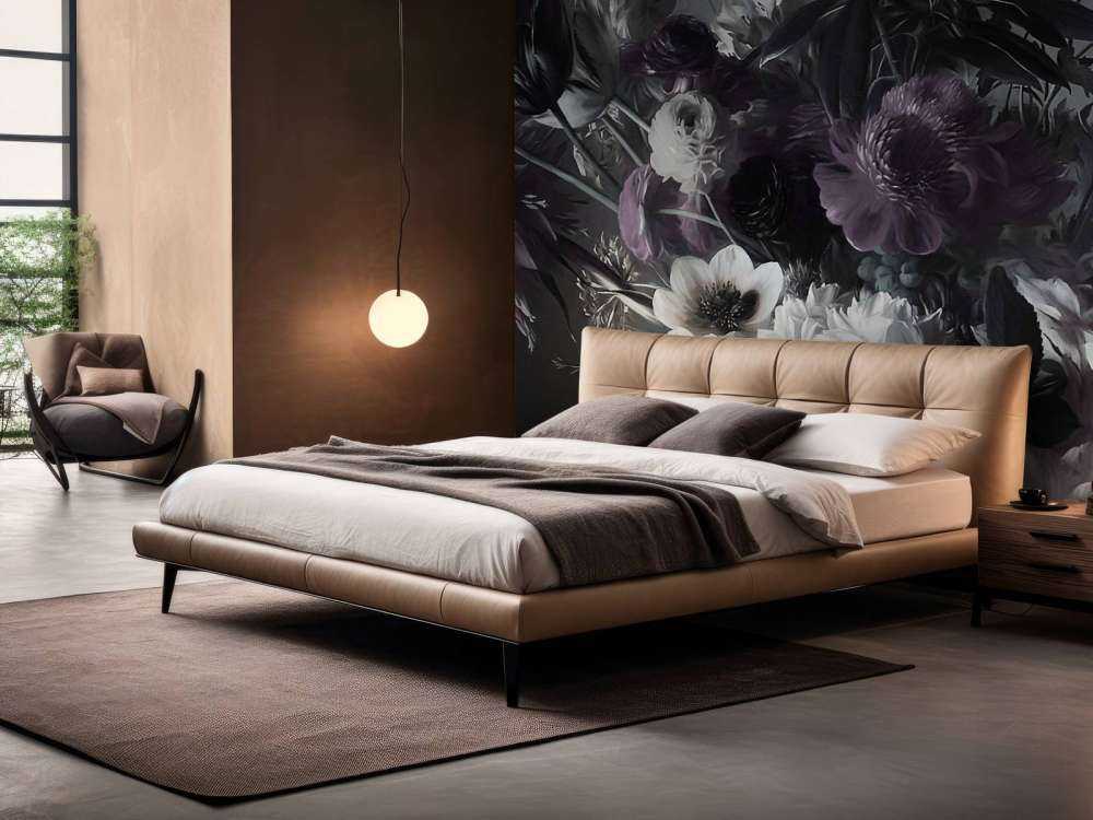 Big bouquet with purple anemones