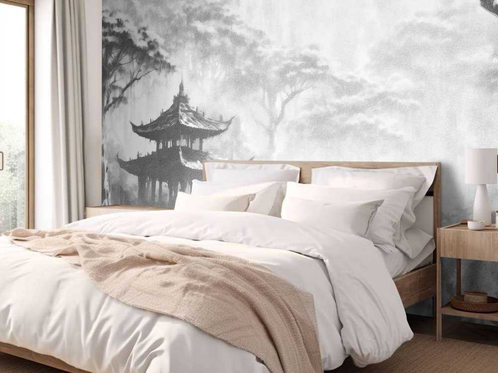 Misty Oriental Pavilion