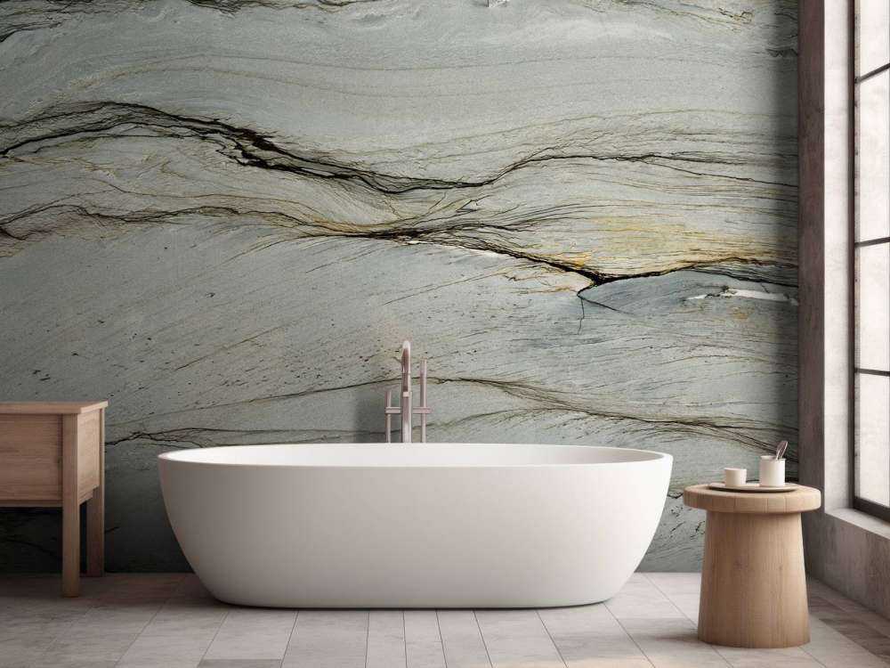 Layered marble