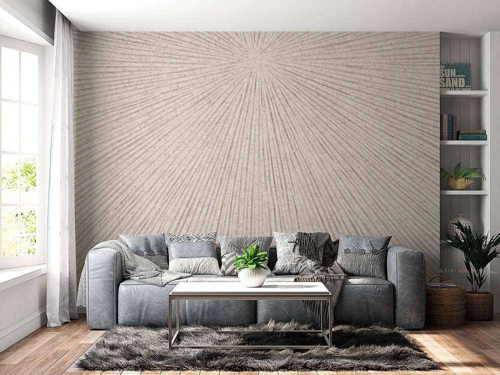 Structure with lines in linen brown