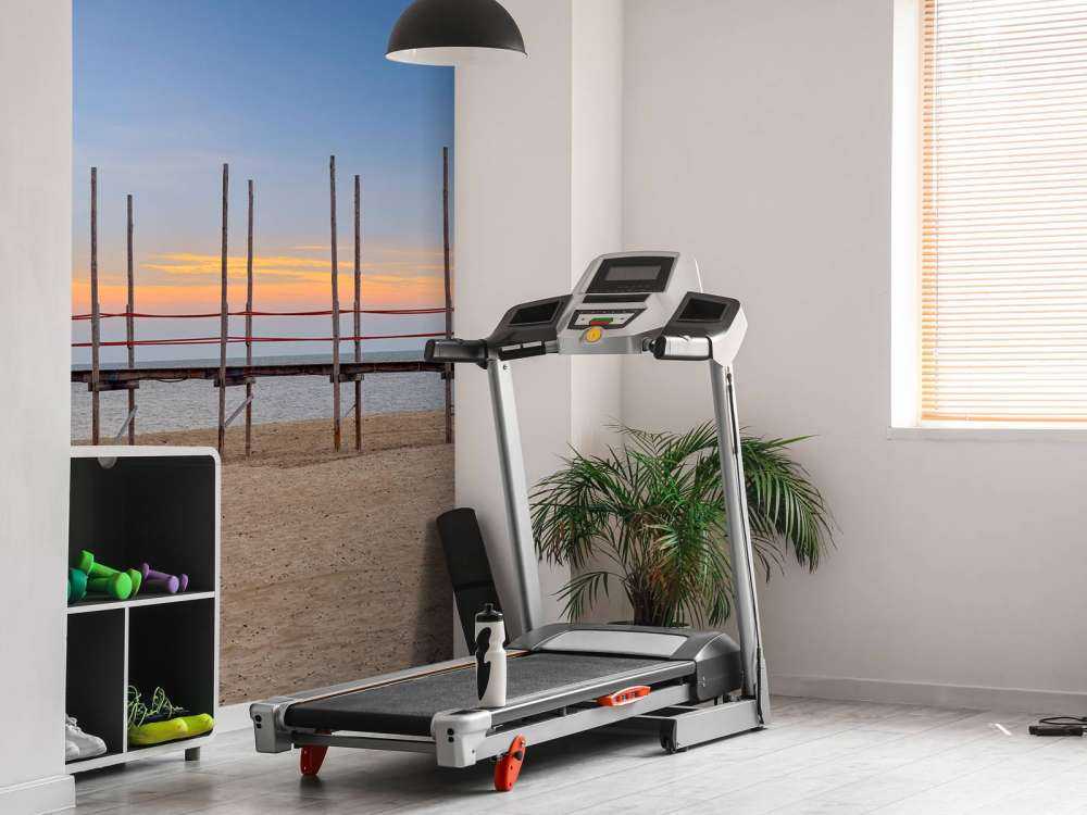 Long jetty with wooden posts