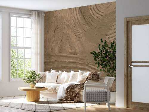 Structures and shapes in gold brown