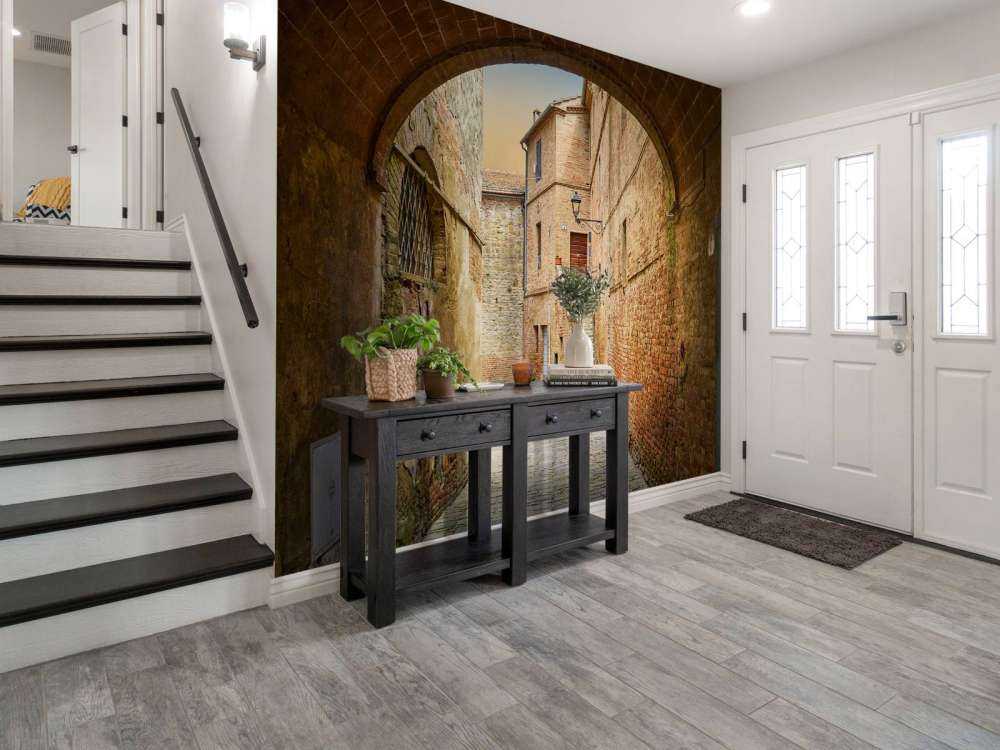 Narrow arched street