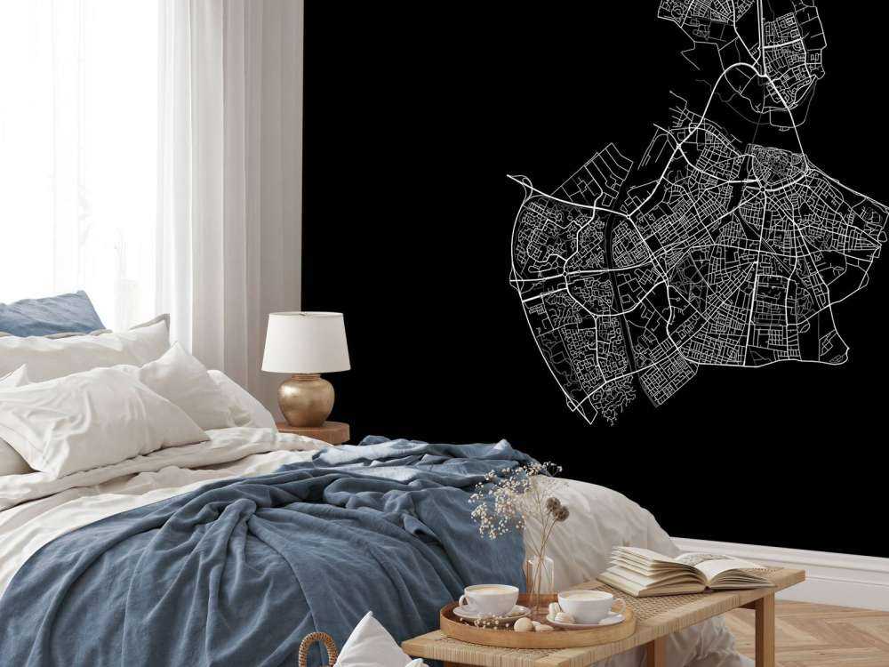 Map of Nijmegen, black