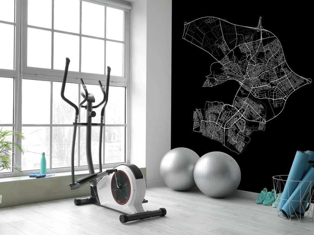 Map of Arnhem, black