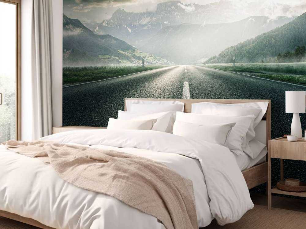 Road in mountainous landscape